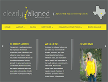 Tablet Screenshot of clearlyaligned.com